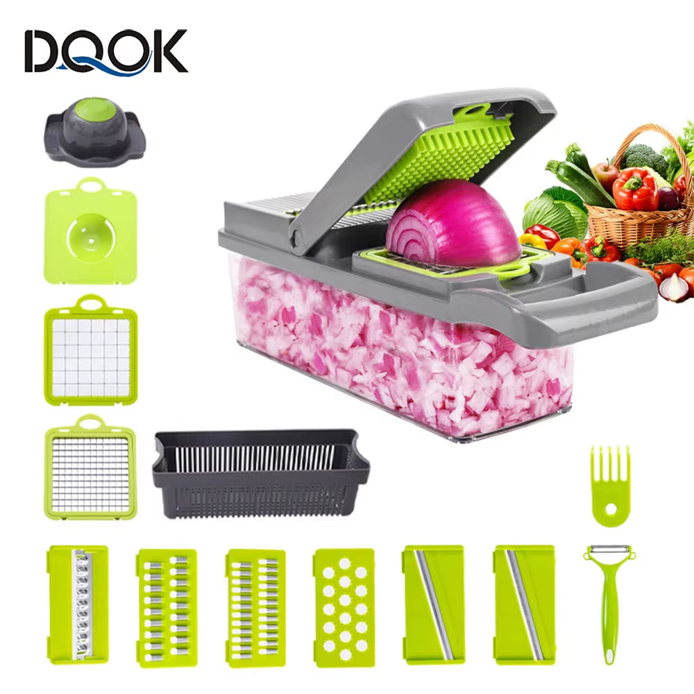 Multifunctional Vegetable Chopper Handle Food Grate Food Chopper Vegetable Slicer Dicer Cut Kitchen Items Cocina