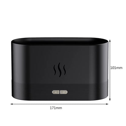 Flame Aroma Diffuser Humidifier Desktop Portable Mute Flame Light Air Humidifier Silent Aroma Diffuser for Household Office Room